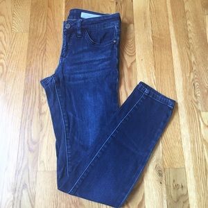 Pilcro and the Letterpress Dark Wash Skinny Jeans